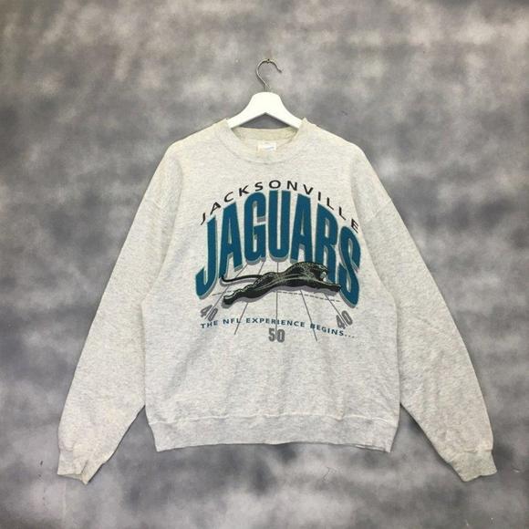 Tops - Retro 90S Jacksonville Jaguars Football Team Pullover Jumper Shirt